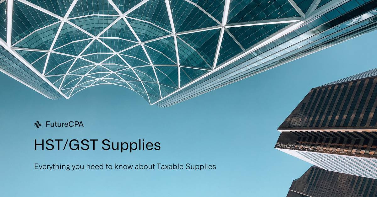 Taxable and NonTaxable Supplies in the HST/GST Framework